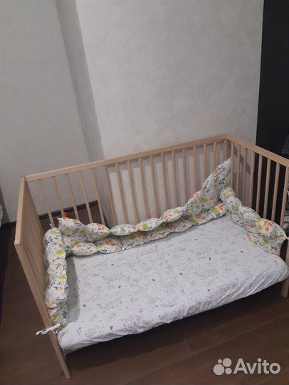 Детская кроватка икея с матрасом