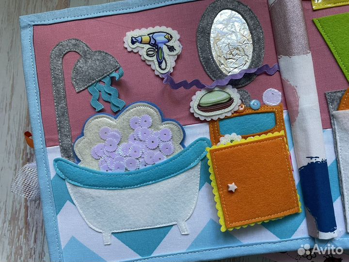 Развивающая книга из фетра