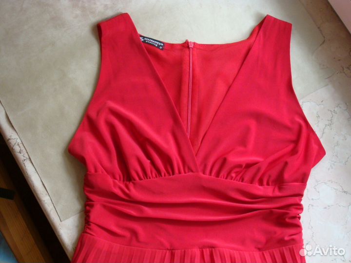 Платье вечернее, красное, 46р