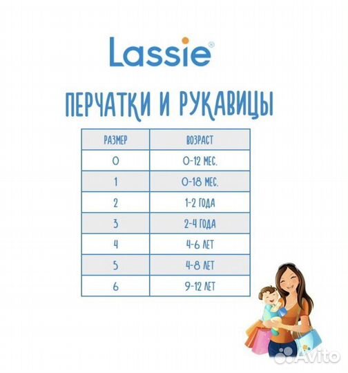 Lassie. Перчатки зимние детские,2-4 года