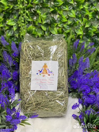 Зеленое сено для кроликов, морских свинок