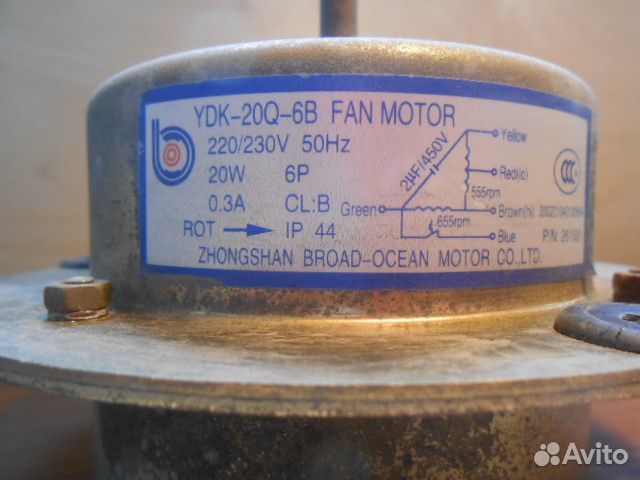 Двигатель вентилятора кондиционера 50 моделей