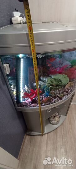 Аквариум угловой с тумбой