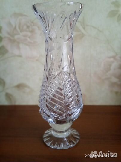 Ваза хрустальная СССР новая
