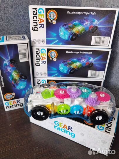 Прозрачная спортивная машинка спорткар