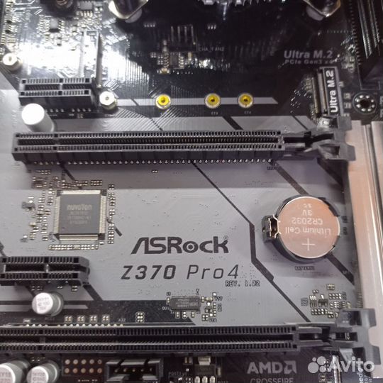 Материнская плата ASRock Z370 Pro4 + процессор