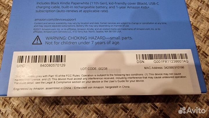 Новые USA Kindle PaperWhite 6.8 Gen 11 2022 (kids
