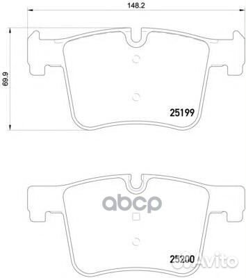 P06075 колодки дисковые передние BMW X3 F25 3