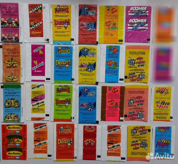 Обёртки от вкладышей 90-х