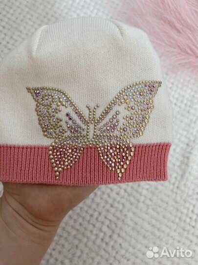 Шапка для девочки Новая 52-54 размер