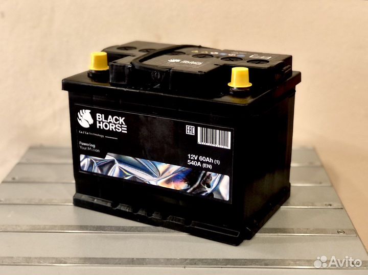 Аккумулятор Black Horse 60 Ач (обр. пол. )