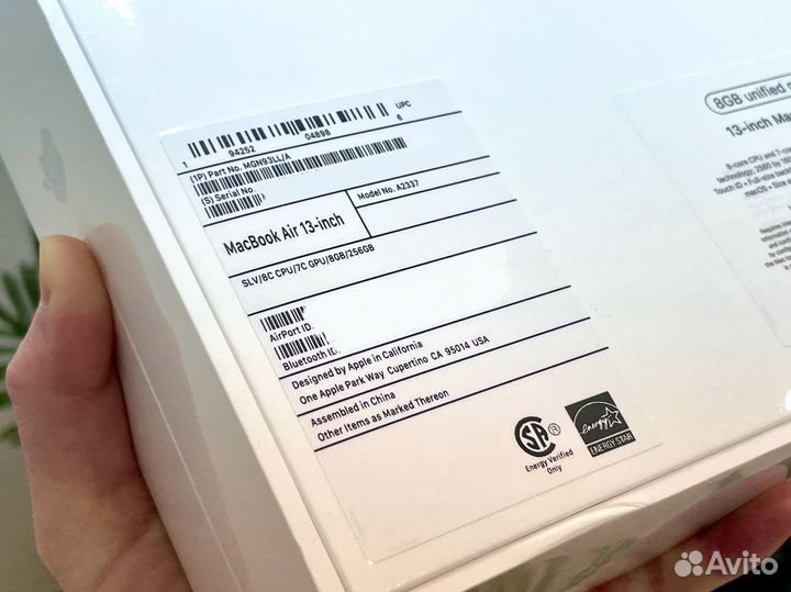 Apple MacBook Air M1 8/256Gb Silver