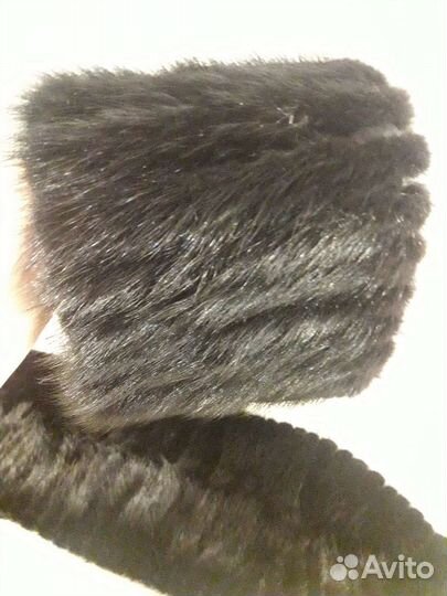 Меховой воротник и рукова норка