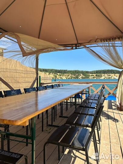 Отдых в беседке у реки, Дзержинский карьер