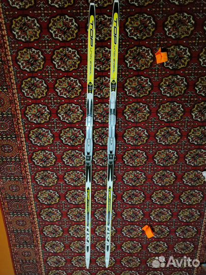 Лыжи беговые tisa combi и палки Cyber