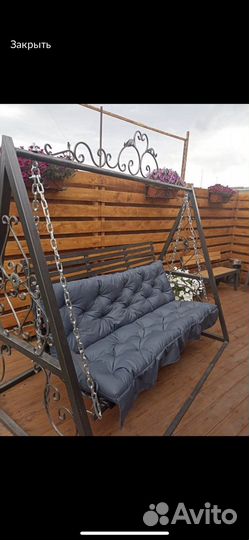 Матрасики и подушки для качелей, садовой мебели