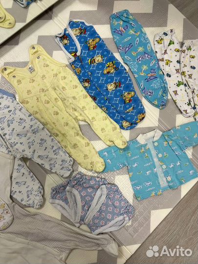 Вещи пакетом на новорожденного мальчика 56