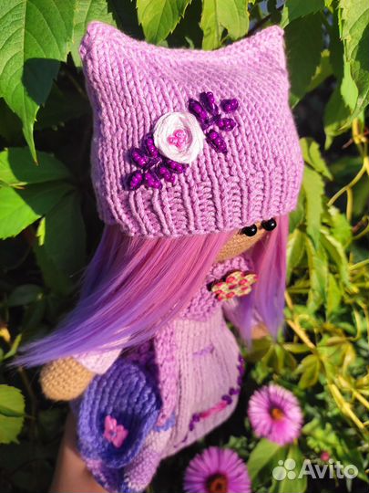 Кукла вязаная интерьерная