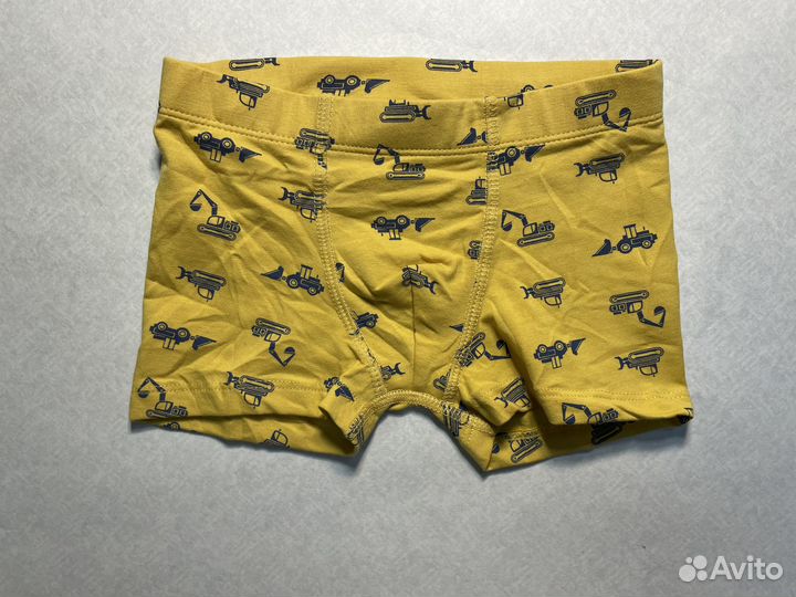 H&M Трусы с машинками желтые р.104