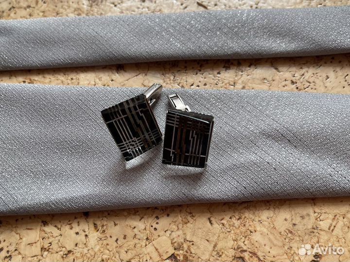 Галстук запонки СССР Прага винтаж ретро