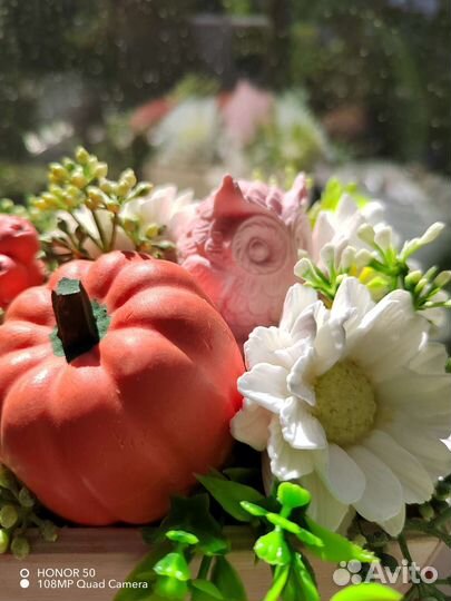 Астры, розы