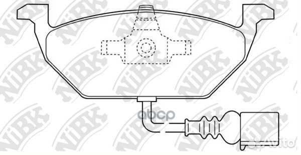 Колодки тормозные дисковые PN0148W NiBK