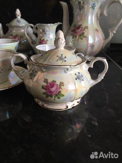 Сервиз чайный «Роза» Гдр