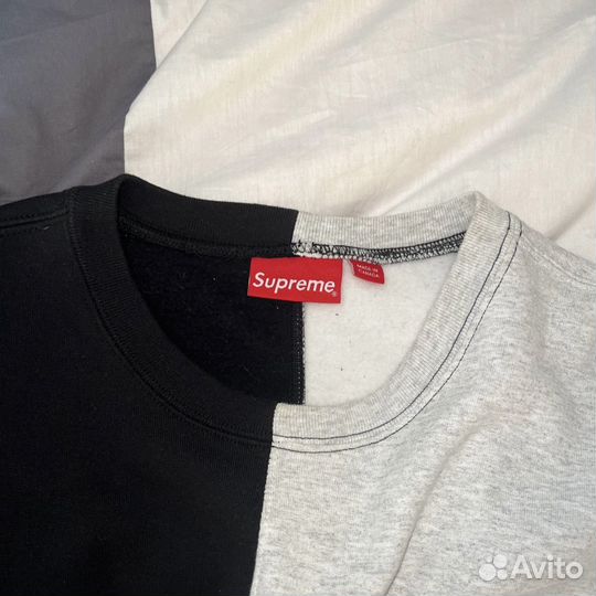 Свитшот Supreme FW18 Split Crewneck Sweatshirt