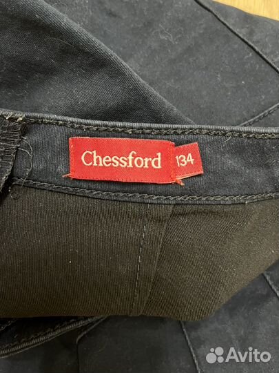 Юбка школьная темно синяя черная для школьницы