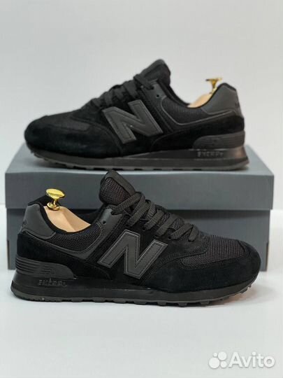 Кроссовки мужские new balance 574 чёрные