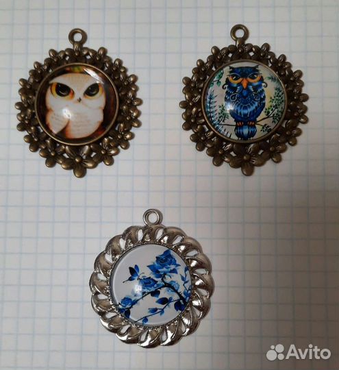 Фарнитура швейная: кабошоны, оправки, флоризели