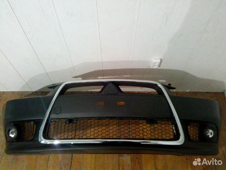 Бампер передний митсубиси лансер Х