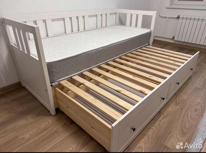 Улучшенная раздвидная кровать IKEA hemnes хемнес