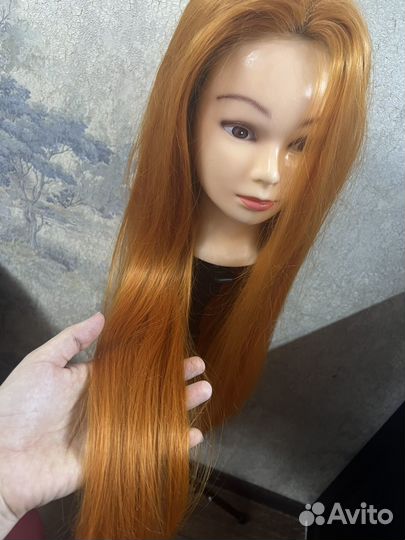 Парик рыжий длинный лейс фронт
