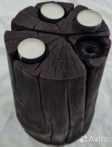 Подсвечник,дерево,ручная работа
