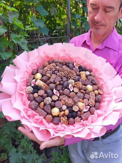 Сладкие букеты из конфет