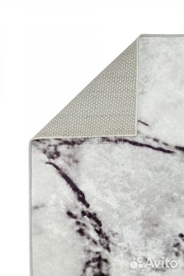 Гипоаллергенный ковер waterproof Marble Gray