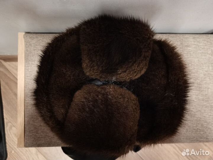 Шапка ушанка мужская ондатра