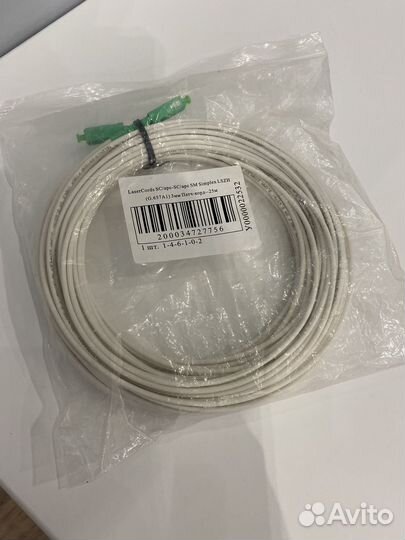 Патч-корд шнур оптический SC/APC- SC/APC 3 мм 25м