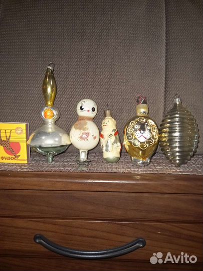 Елочные игрушки СССР на прищепке
