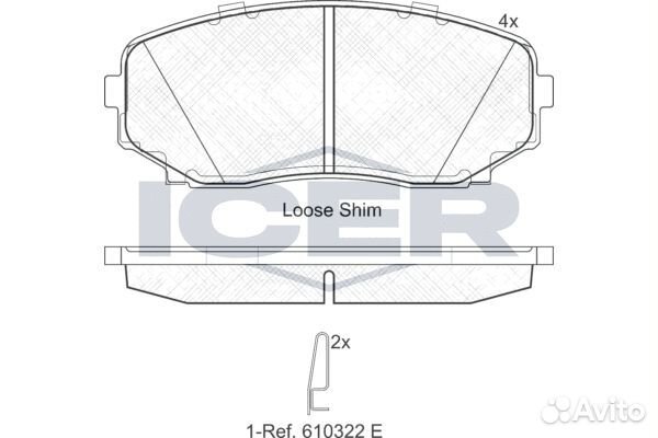 Передние тормозные колодки