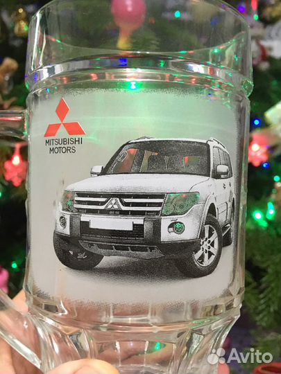 Mitsubishi pajero пивная кружка (500м)