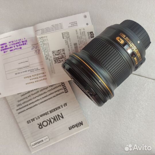 Объектив Nikon AF-S Nikkor 20mm f/1.8G ED