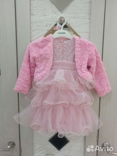 Платье для девочки Little tames 86 с накидкой GJ