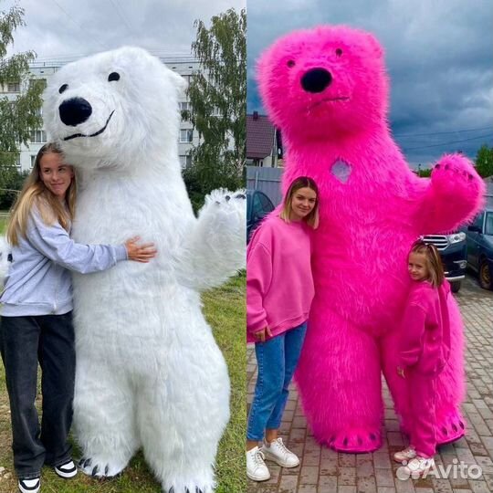 Надувной костюм медведя