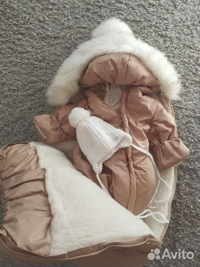 Конверт на выписку зимний для мальчика