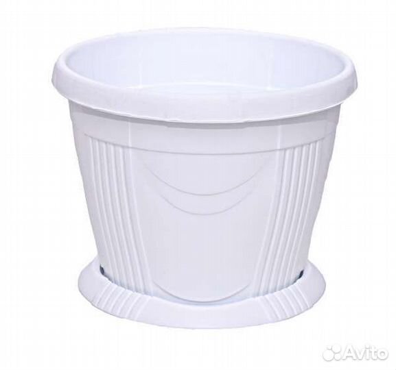 Цветочные горшки пластик