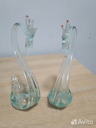 Стеклянные лебеди (пара)