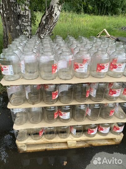 Банки 3л с крышками