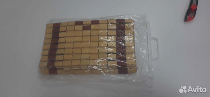 Массажная бамбуковая накидка на сиденье, новая